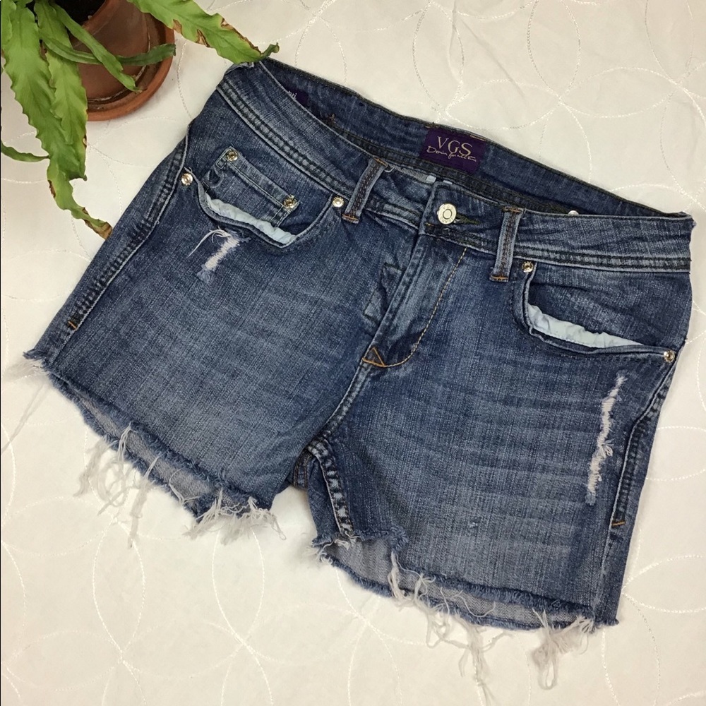 VGS Denim for All Time Distressed Shorts 4